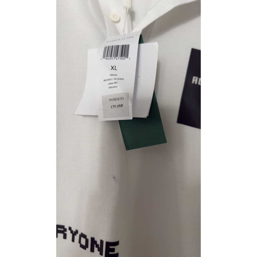 Men's Lacoste Minecraft White XL Polo Shirt - Picture 4 of 8